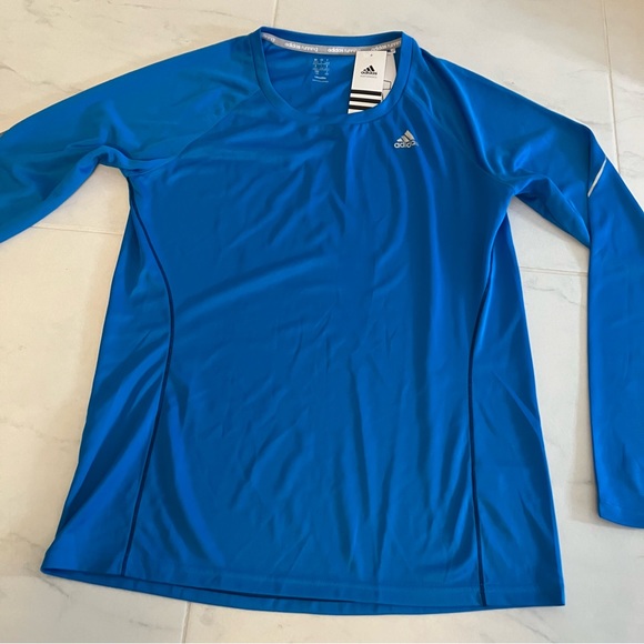 adidas Tops - Adidas blue long sleeve shirt. Climalite. New with tag